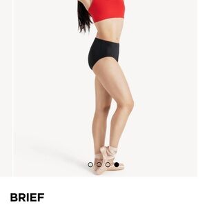 Capezio Black Dance Brief Size M